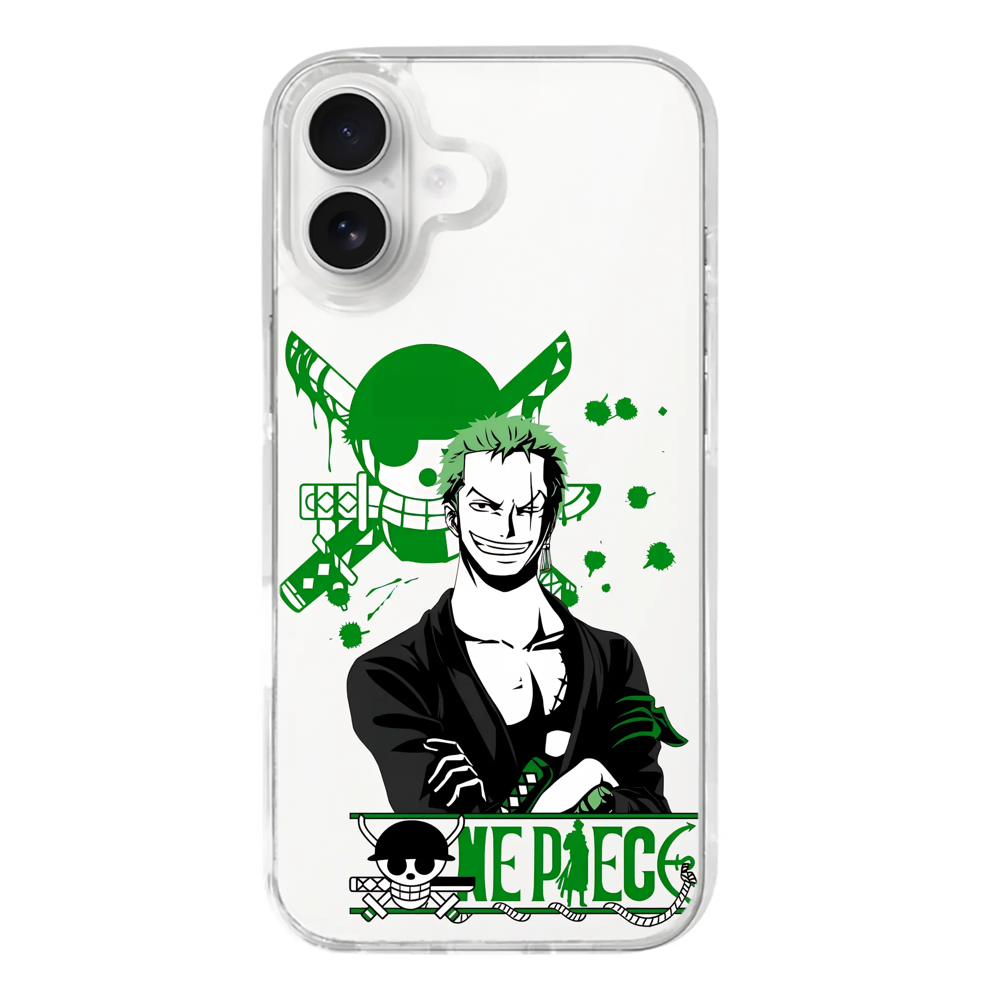 ワンピース グッズ ロロノア・ゾロ - iPhone 17シリーズ 透明スマホケース – 薄型・耐衝撃・精密フィット保護カバー